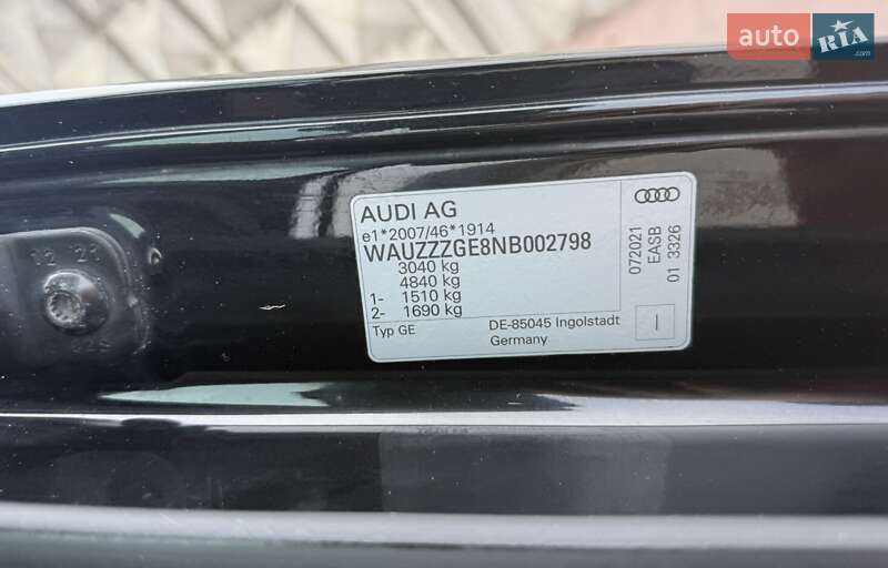 Внедорожник / Кроссовер Audi e-tron 2021 в Ивано-Франковске фото 11 Внедорожник / Кроссовер Audi e-tron 2021 в Ивано-Франковске