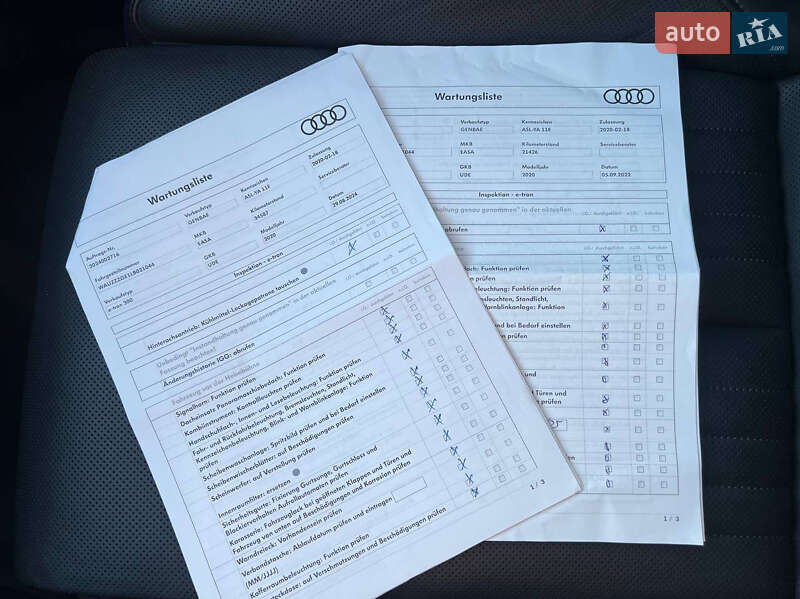 Внедорожник / Кроссовер Audi e-tron 2020 в Луцке фото 104 Внедорожник / Кроссовер Audi e-tron 2020 в Луцке