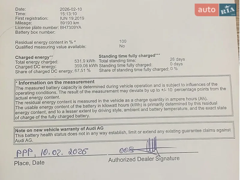 Позашляховик / Кросовер Audi e-tron 2019 в Одесі документ 2 фото Позашляховик / Кросовер Audi e-tron 2019 в Одесі документ