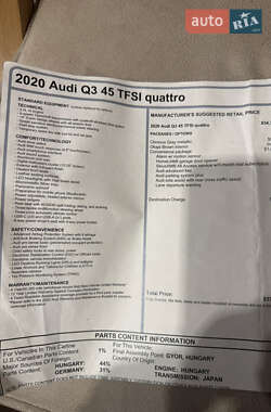 Внедорожник / Кроссовер Audi Q3 2019 в 