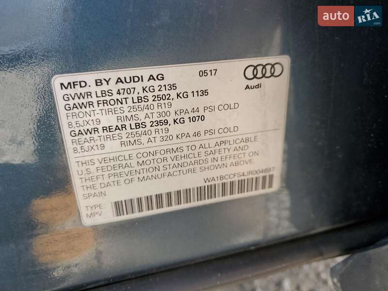 Позашляховик / Кросовер Audi Q3 2018 в Львові