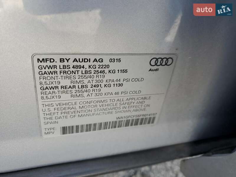 Позашляховик / Кросовер Audi Q3 2015 в Черкасах фото 12 Позашляховик / Кросовер Audi Q3 2015 в Черкасах