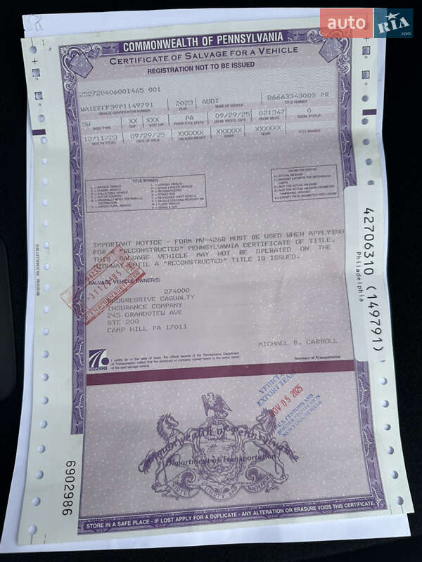 Позашляховик / Кросовер Audi Q3 2023 в Києві фото 74 Позашляховик / Кросовер Audi Q3 2023 в Києві