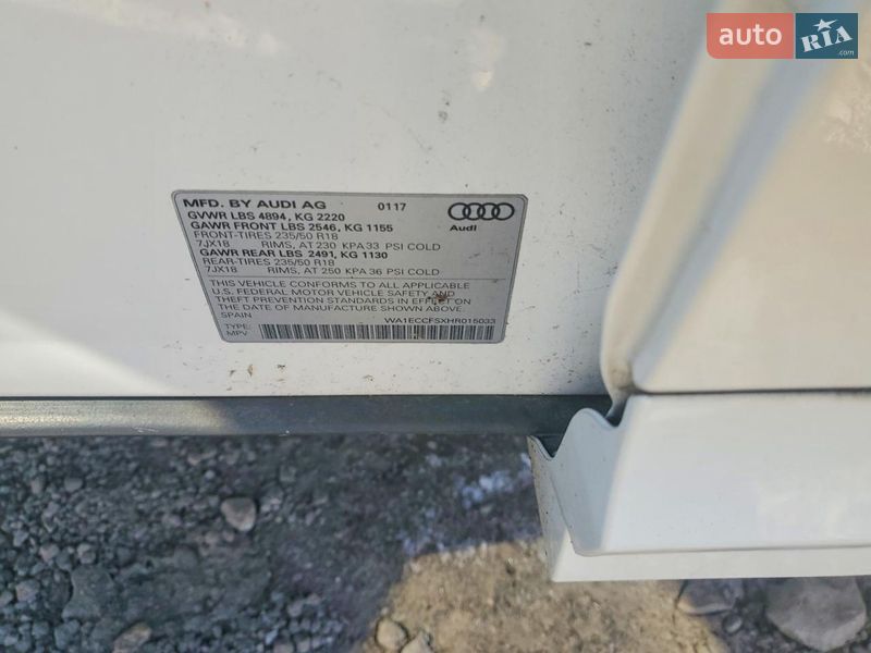 Позашляховик / Кросовер Audi Q3 2017 в Хмельницькому фото 12 Позашляховик / Кросовер Audi Q3 2017 в Хмельницькому