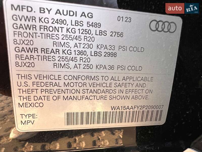Внедорожник / Кроссовер Audi Q5 Sportback 2023 в Киеве