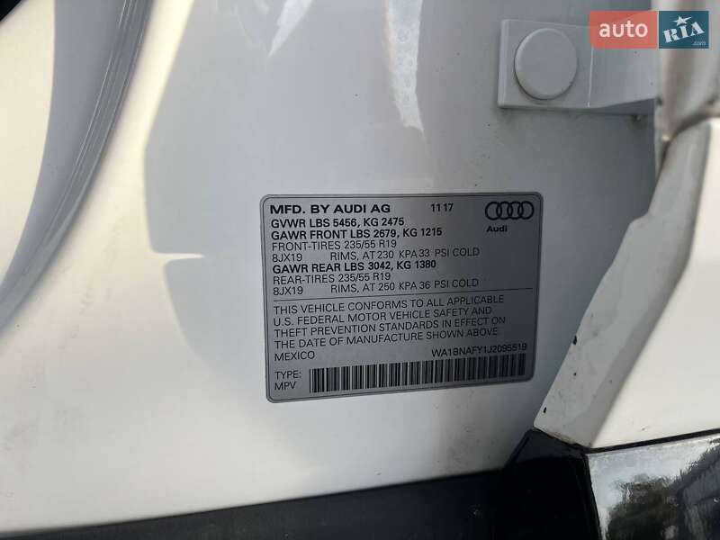 Позашляховик / Кросовер Audi Q5 2017 в Львові