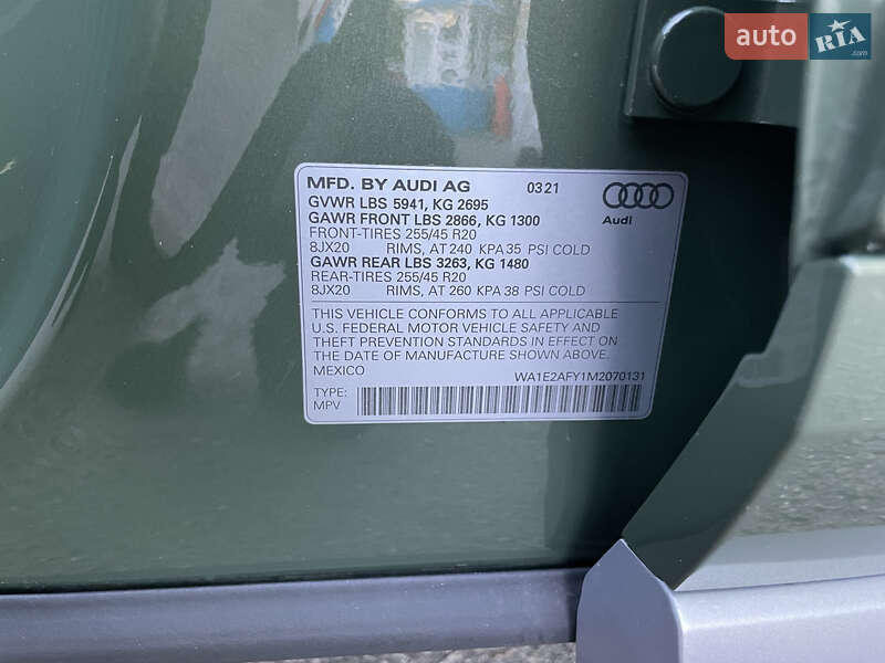 Позашляховик / Кросовер Audi Q5 2021 в Києві фото 38 Позашляховик / Кросовер Audi Q5 2021 в Києві