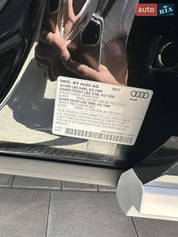 Внедорожник / Кроссовер Audi Q5 2021 в Луцке