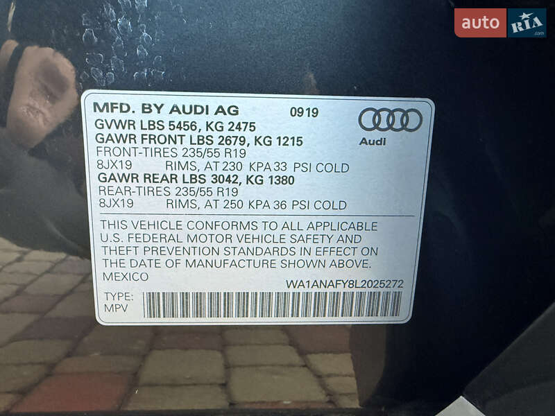 Позашляховик / Кросовер Audi Q5 2019 в Мукачевому фото 45 Позашляховик / Кросовер Audi Q5 2019 в Мукачевому