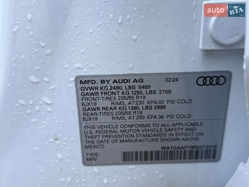 Внедорожник / Кроссовер Audi Q5 2024 в Стрые фото 92 Внедорожник / Кроссовер Audi Q5 2024 в Стрые