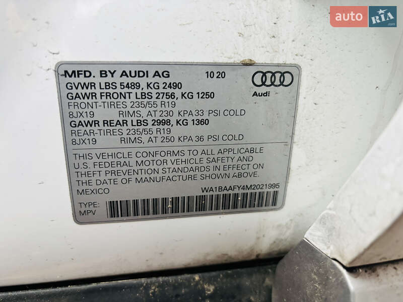 Внедорожник / Кроссовер Audi Q5 2020 в Вышгороде