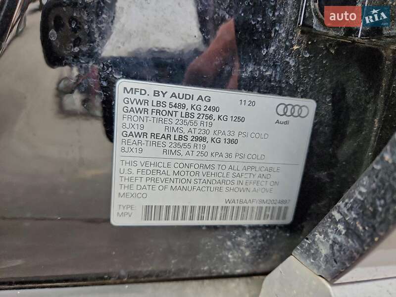 Внедорожник / Кроссовер Audi Q5 2021 в Виннице