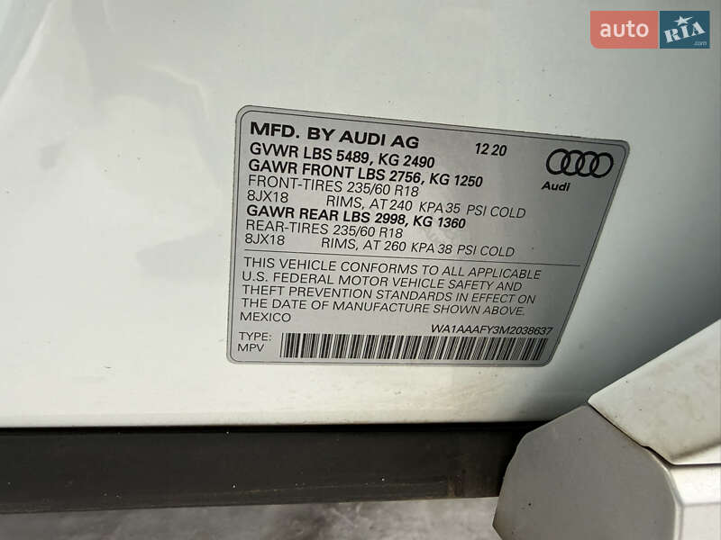 Внедорожник / Кроссовер Audi Q5 2020 в Стрые фото 57 Внедорожник / Кроссовер Audi Q5 2020 в Стрые