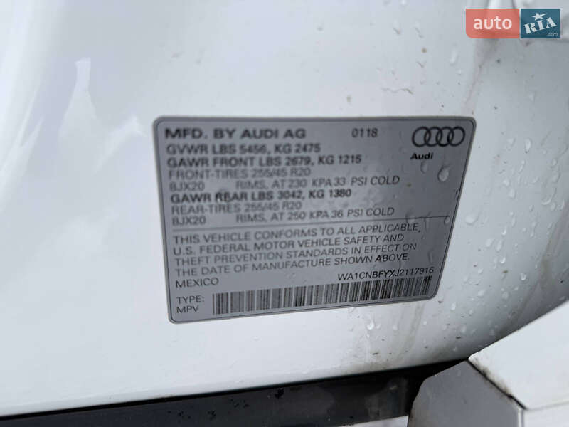 Внедорожник / Кроссовер Audi Q5 2018 в Киеве