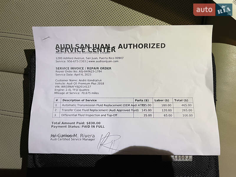 Позашляховик / Кросовер Audi Q5 2018 в Львові