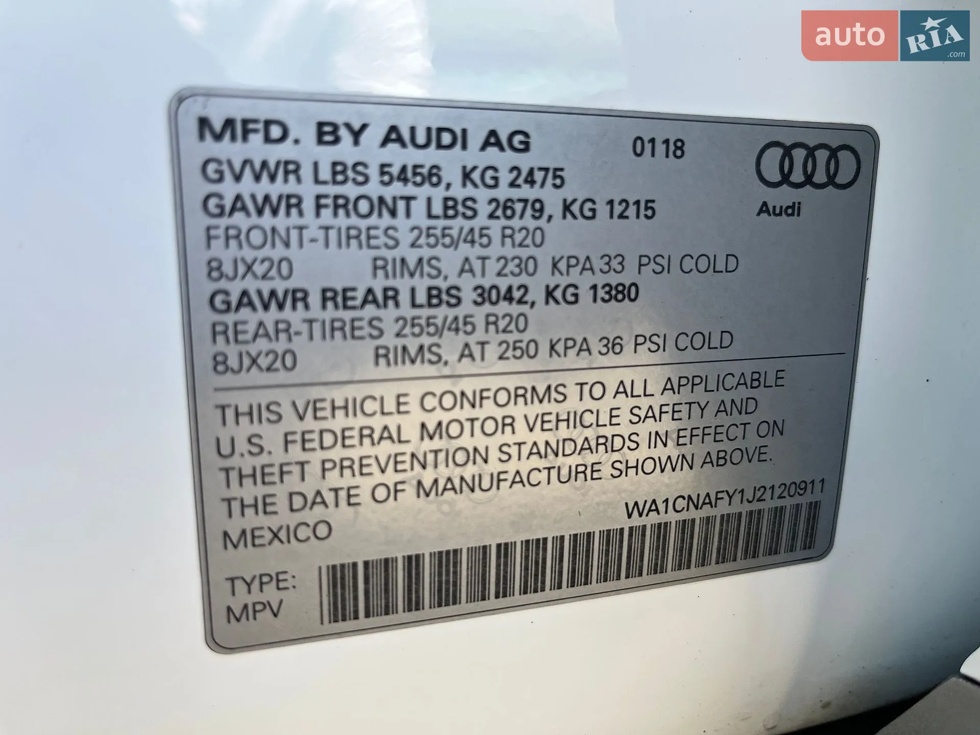 2018 Audi Q5 - мініатюра 66