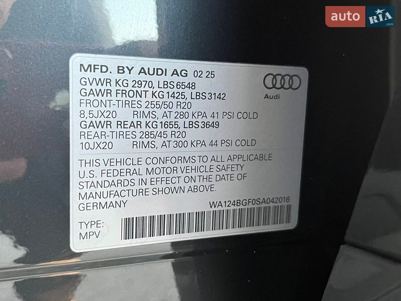 Внедорожник / Кроссовер Audi Q6 e-tron 2025 в Львове