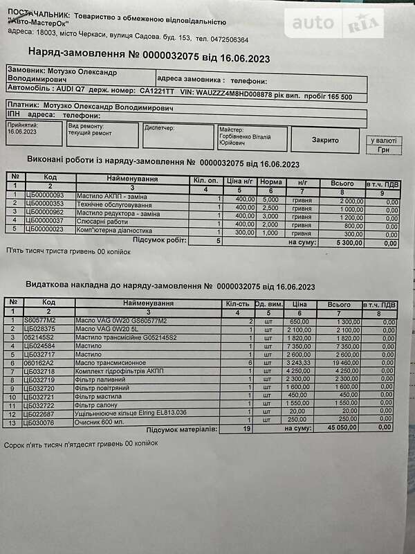 Позашляховик / Кросовер Audi Q7 2016 в Черкасах