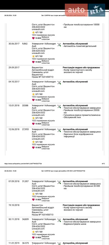 Внедорожник / Кроссовер Audi Q7 2016 в Одессе документ