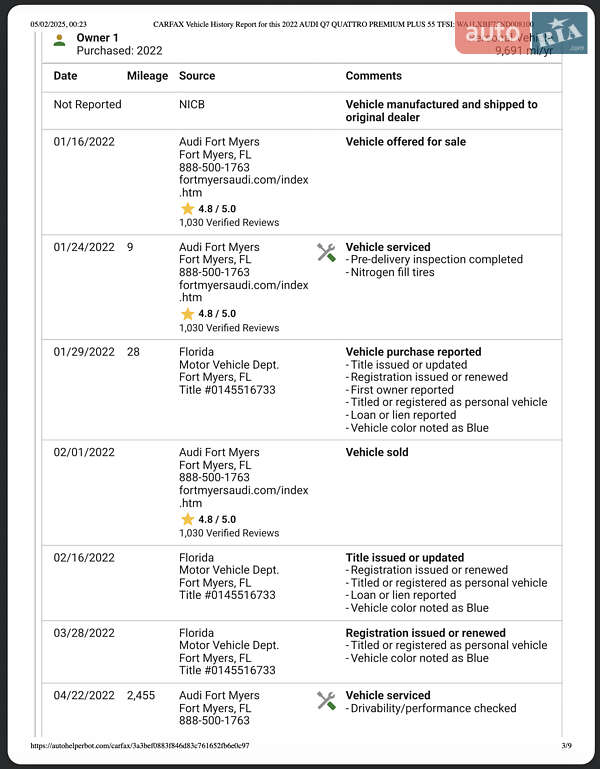 Внедорожник / Кроссовер Audi Q7 2021 в Львове