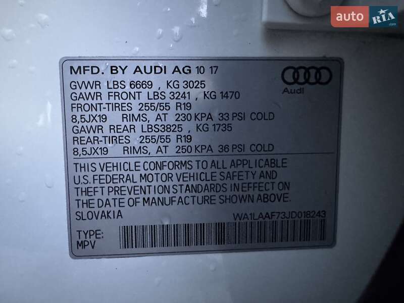 Внедорожник / Кроссовер Audi Q7 2017 в Тернополе фото 76 Внедорожник / Кроссовер Audi Q7 2017 в Тернополе