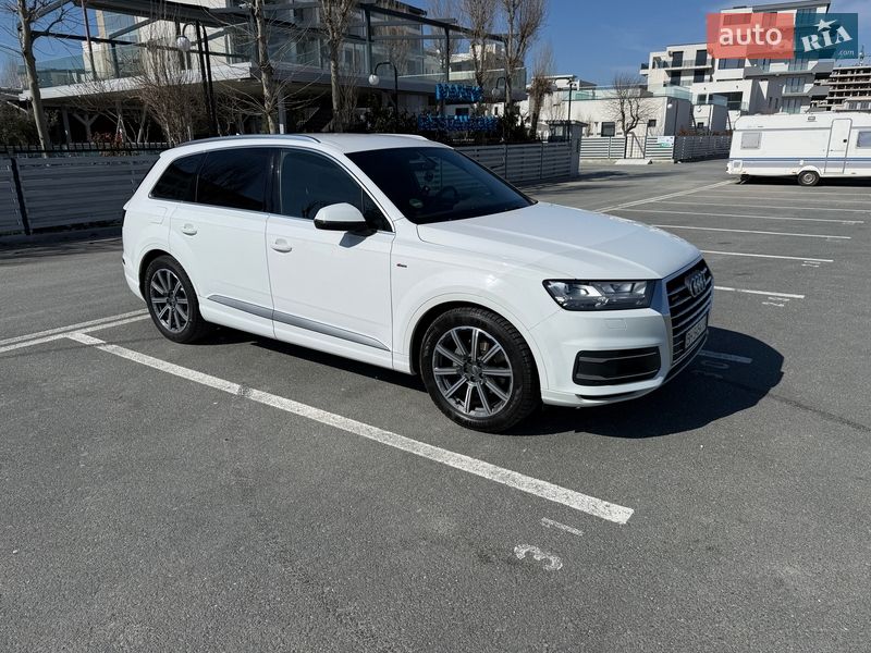 2017 Audi Q7, VIN WAUZZZ4M8HD048684:plate — фото 1 (autoria)
