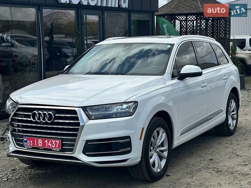 2018 Audi Q7, VIN WA1LAAF7XJD021642:plate — фото 1 (autoria)