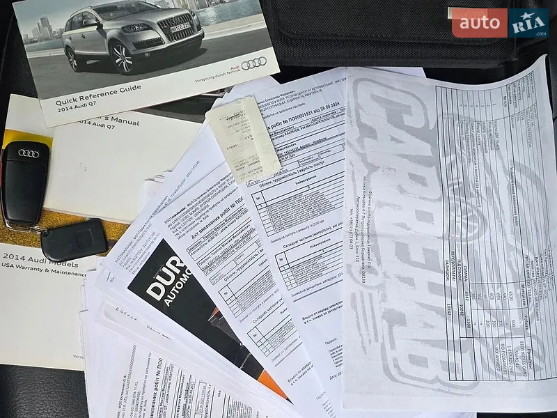 Внедорожник / Кроссовер Audi Q7 2014 в Киеве документ