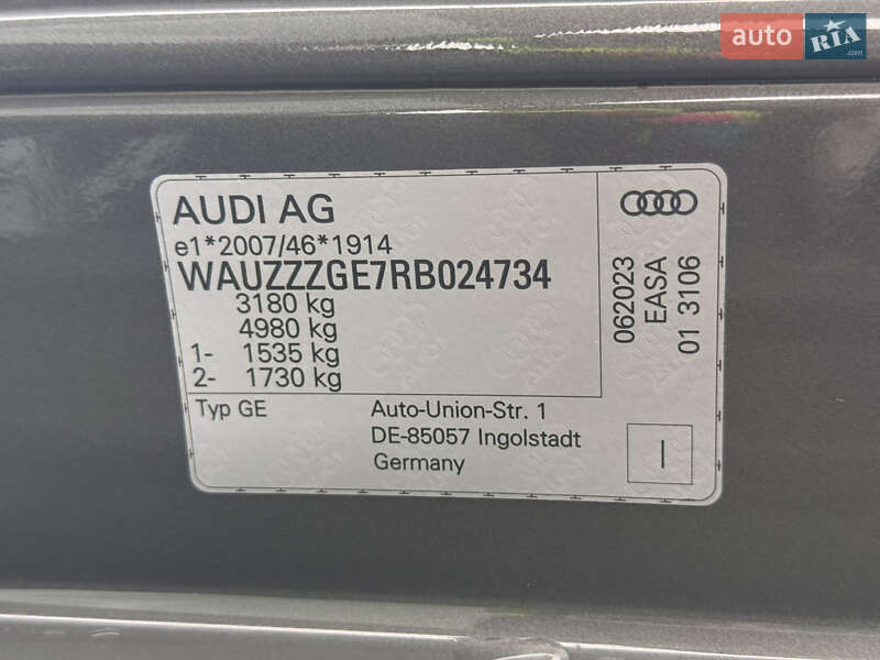 Внедорожник / Кроссовер Audi Q8 Sportback e-tron 2023 в Луцке