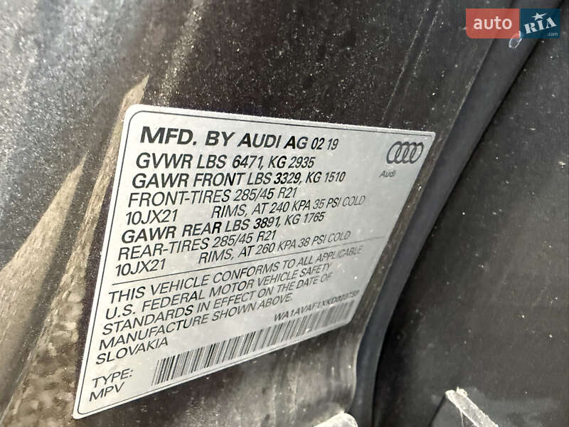 Внедорожник / Кроссовер Audi Q8 2019 в Стрые фото 23 Внедорожник / Кроссовер Audi Q8 2019 в Стрые