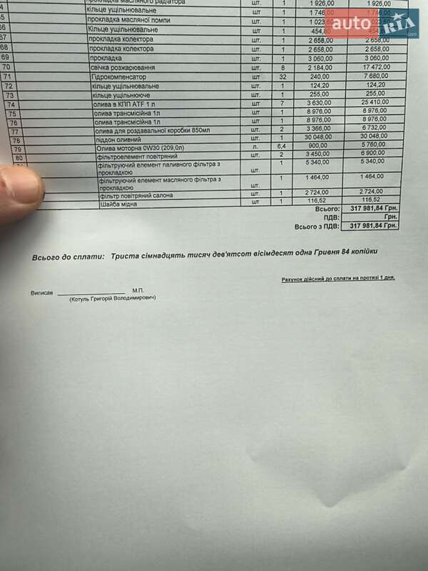 Внедорожник / Кроссовер Audi SQ7 2019 в Ровно