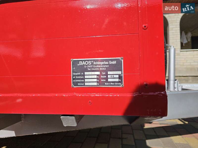 Легковой прицеп BAOS D 1993 в Добровеличковке фото 7 Легковой прицеп BAOS D 1993 в Добровеличковке