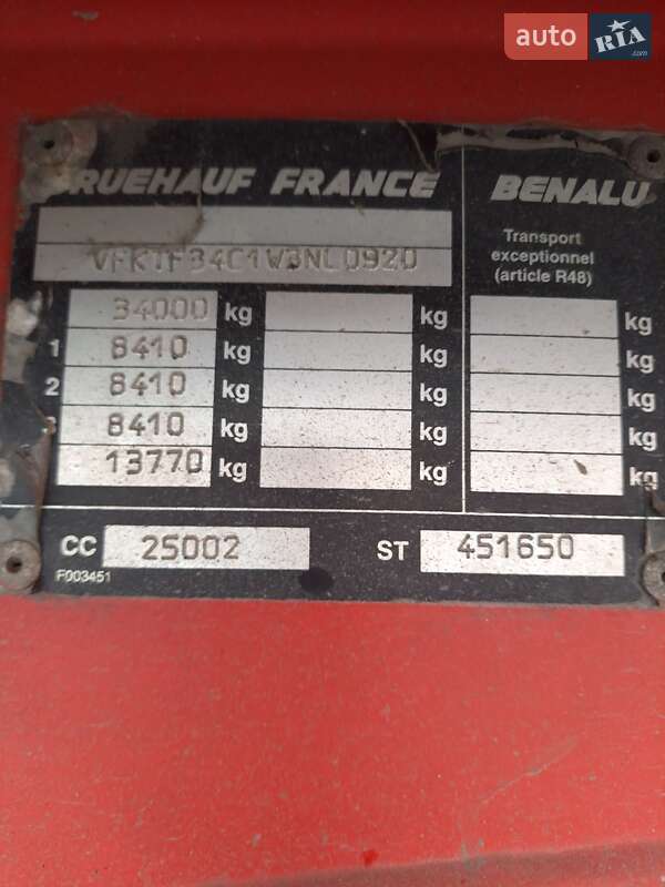 Самоскид напівпричіп Benalu Benalu 1998 в Бершаді