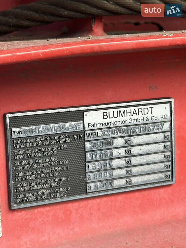 Самоскид напівпричіп Blumhardt BPV 1994 в Одесі