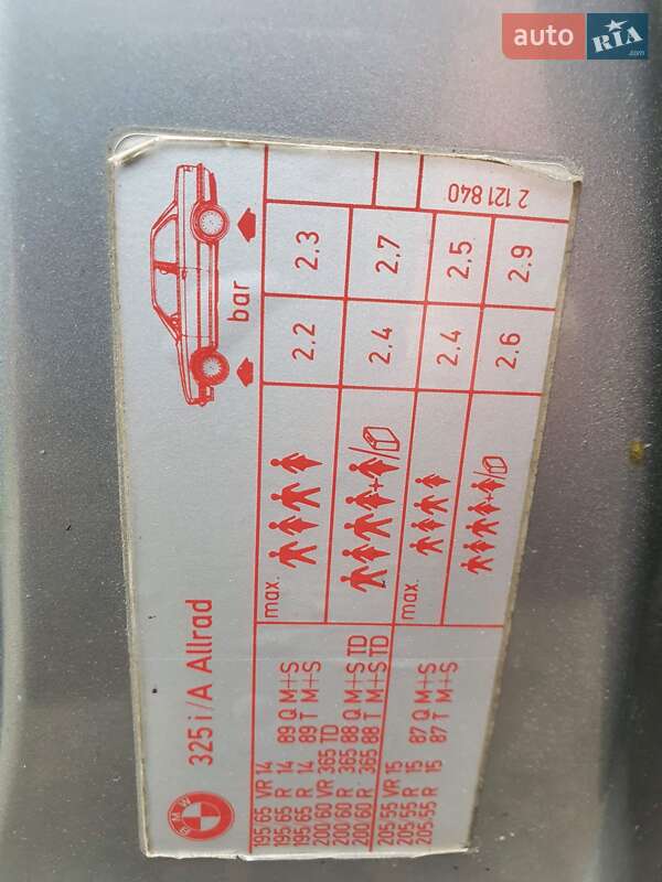 Седан BMW 3 Series 1987 в Житомире