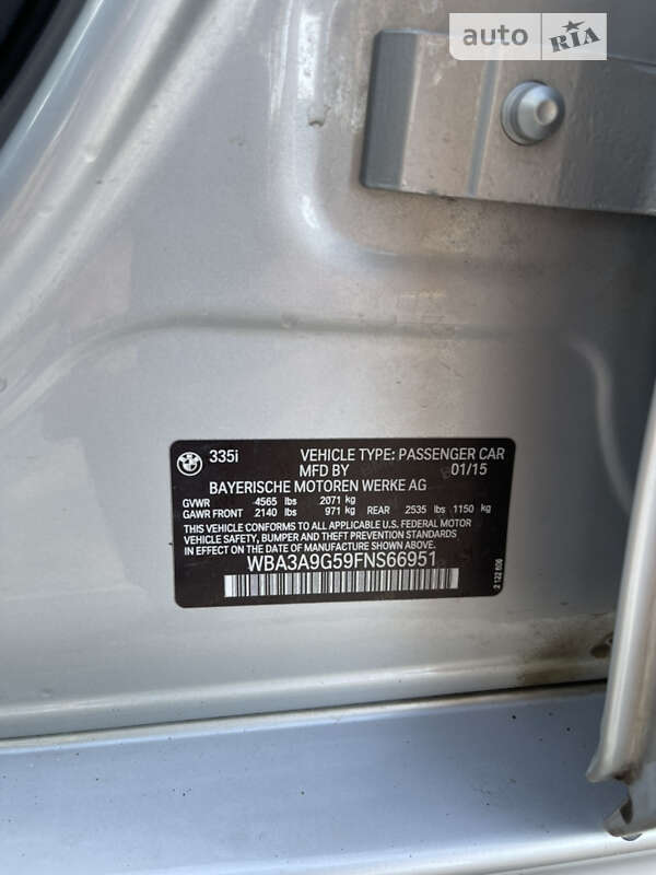 Седан BMW 3 Series 2015 в Житомире фото 16 Седан BMW 3 Series 2015 в Житомире