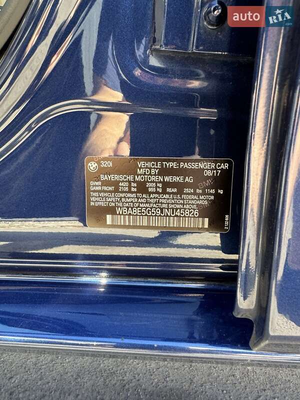 Седан BMW 3 Series 2017 в Дніпрі фото 31 Седан BMW 3 Series 2017 в Дніпрі