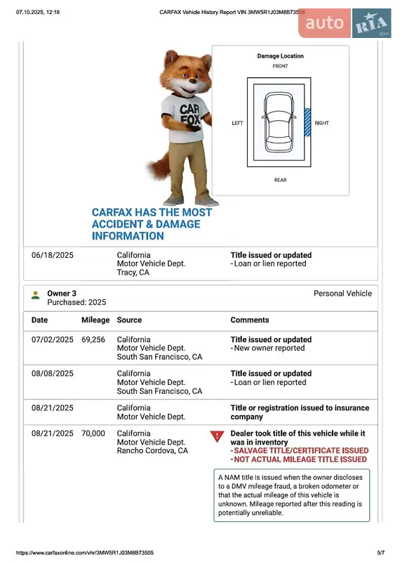 Седан BMW 3 Series 2020 в Тернополе документ 10 фото Седан BMW 3 Series 2020 в Тернополе документ