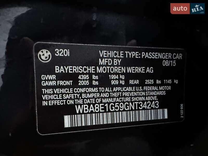 Седан BMW 3 Series 2015 в Львове фото 21 Седан BMW 3 Series 2015 в Львове