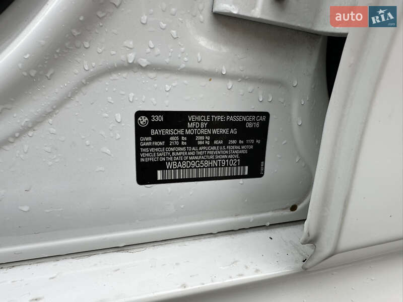 Седан BMW 3 Series 2016 в Киеве фото 14 Седан BMW 3 Series 2016 в Киеве