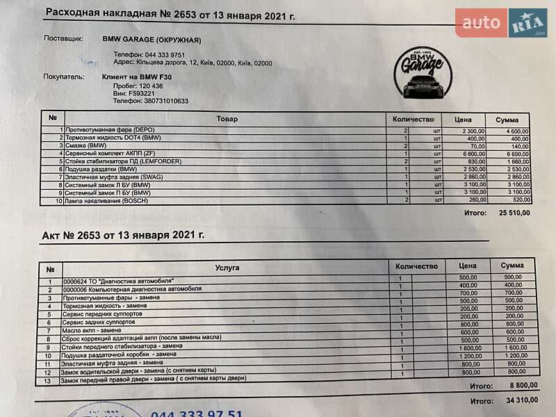 Седан BMW 3 Series 2013 в Киеве