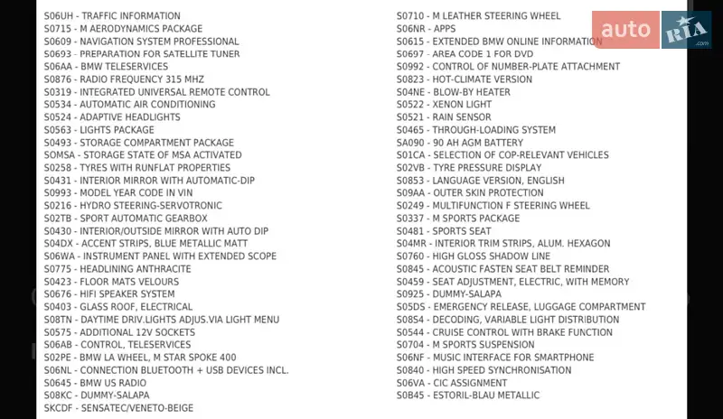 Седан BMW 3 Series 2012 в Ивано-Франковске документ