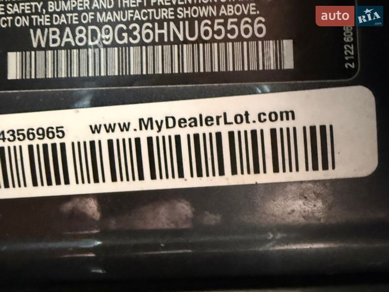 Седан BMW 3 Series 2017 в Фастові