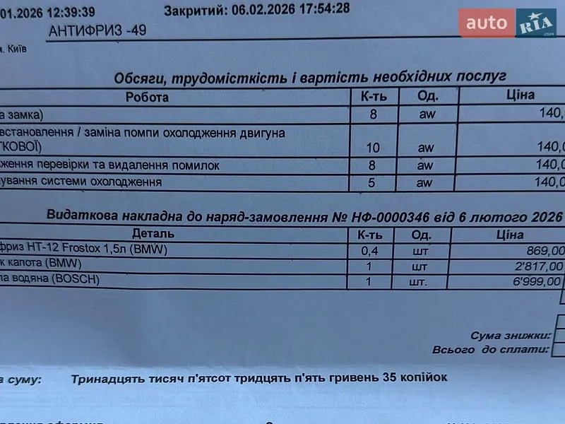 Седан BMW 3 Series 2019 в Киеве документ