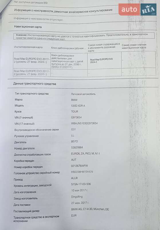 Універсал BMW 5 Series 2017 в Коломиї