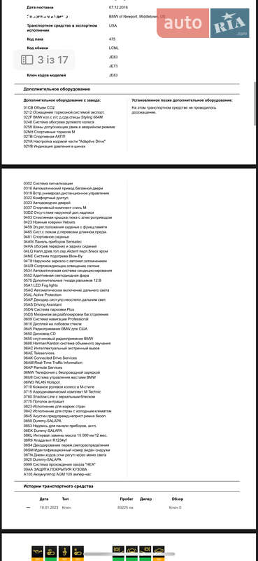 Седан BMW 5 Series 2016 в Львове