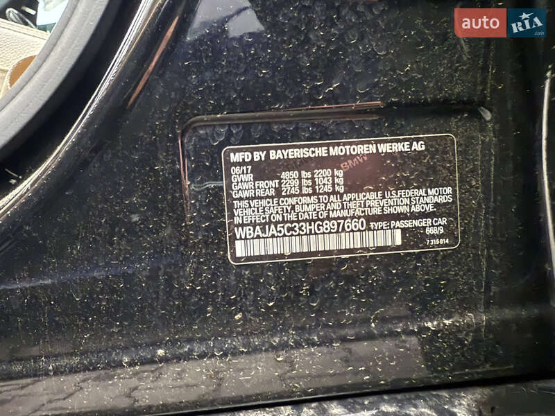 Седан BMW 5 Series 2017 в Львове