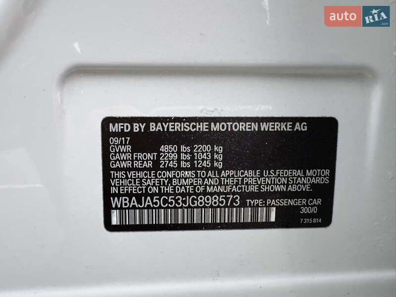 Седан BMW 5 Series 2017 в Виннице фото 26 Седан BMW 5 Series 2017 в Виннице