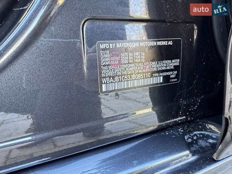 Седан BMW 5 Series 2018 в Тернополі