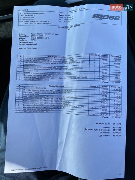 Седан BMW 5 Series 2013 в Луцке